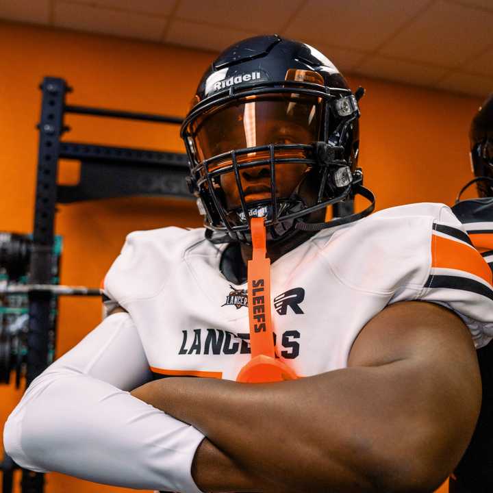 Hue Orange Helmet Eye-Shield Visor