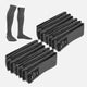 12 Pack Dark Gray Over The Knee Sport Socks