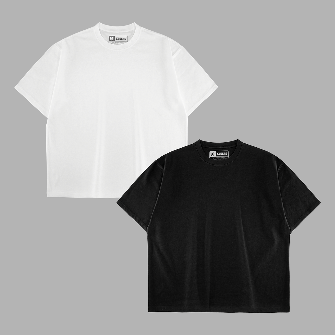 White + Black Oversize Shirts Bundle