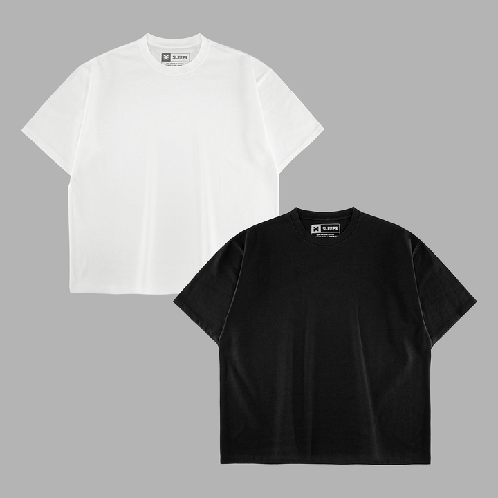 White + Black Oversize Shirts Bundle