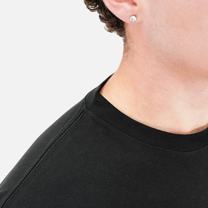 Faith Cross Black Oversized Premium T-Shirt