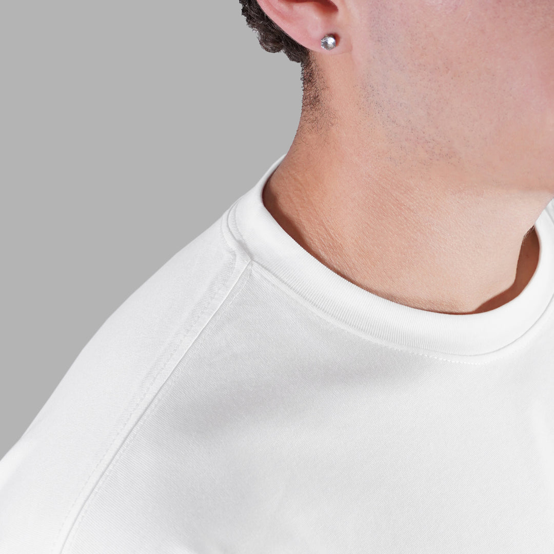 Faith Cross White Oversized Premium T-Shirt