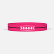 Football Lace Pink Motivational Wristband