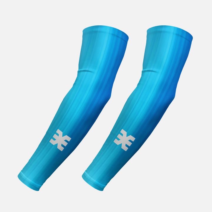 Pace Shift Blue Running Sleeves - Pair