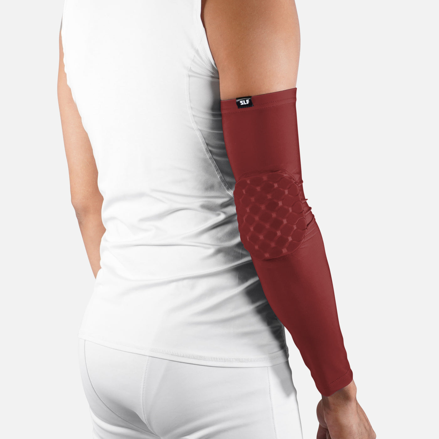 Hue Maroon Padded Arm Sleeve