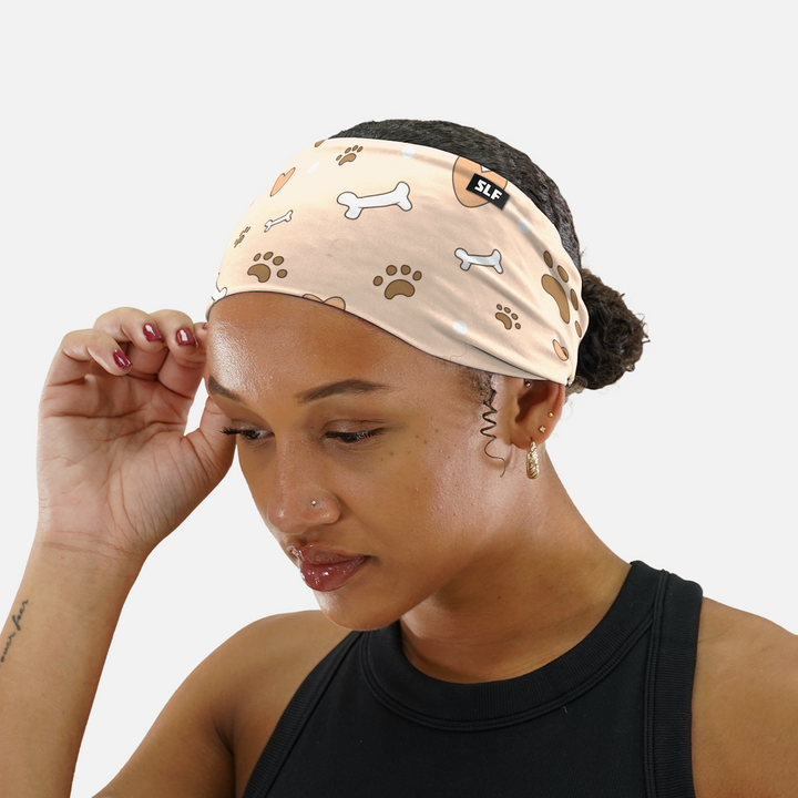 Paws and Bones Beige Headband