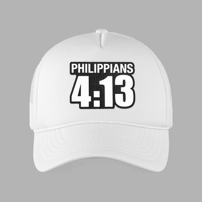 Philippians 4:13 Patch Trucker Hat