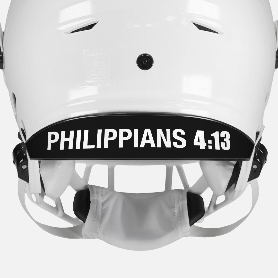 Philippians 4:13 Riddell Speedflex Front and Back Bumper Sticker Kit