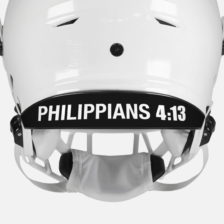 Philippians 4:13 Riddell Speedflex Front and Back Bumper Sticker Kit