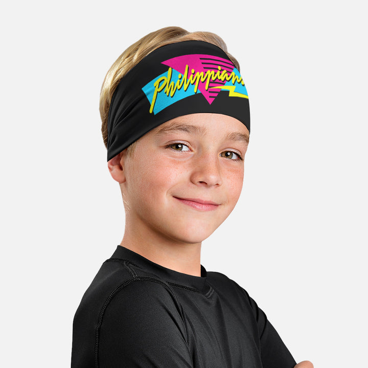Philippians 4:13 Midnight Neon Kids Headband