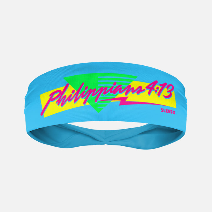 Philippians 4:13 Miami Blue Kids Headband