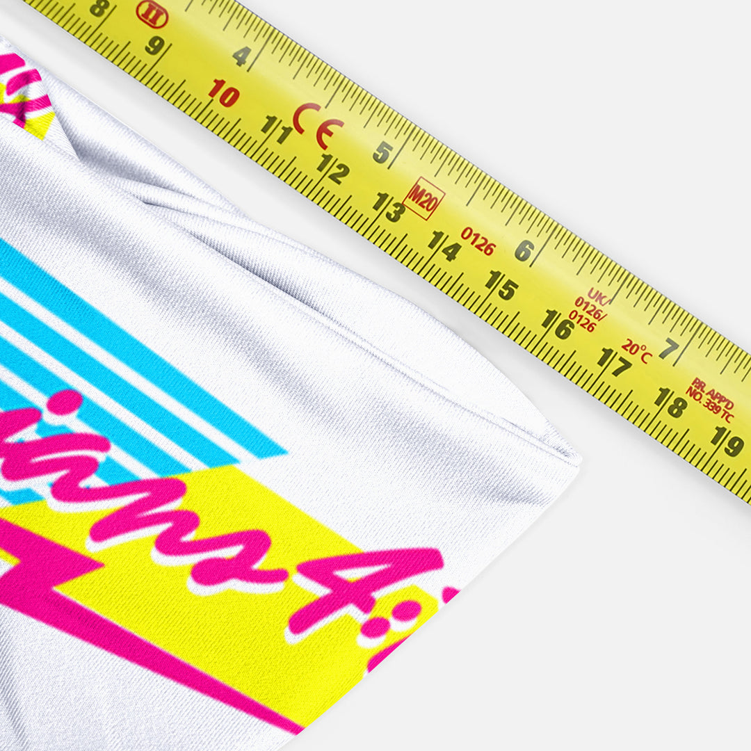 Philippians 4:13 Retro Wave White Kids Headband