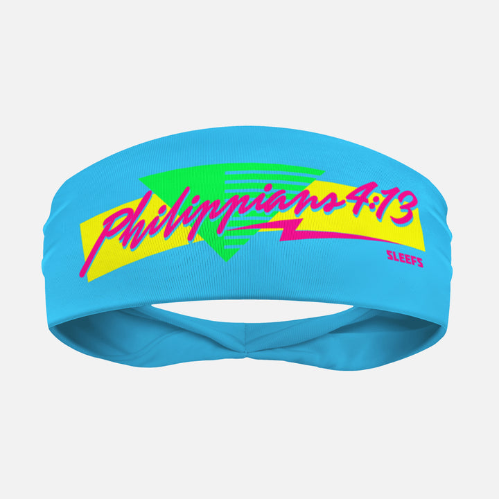 Philippians 4:13 Miami Blue Headband