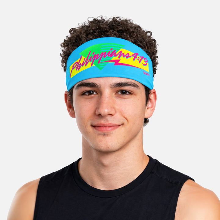 Philippians 4:13 Miami Blue Headband