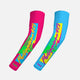 Philippians 4:13 Synthwave Pink and Blue Kids Arm Sleeves Pair