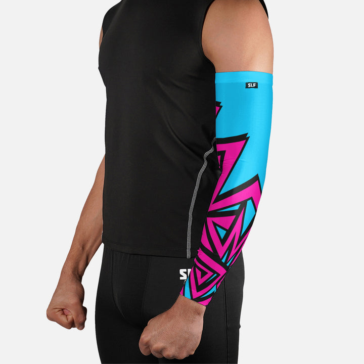 Pink Blue Zig Zag Arm Sleeve