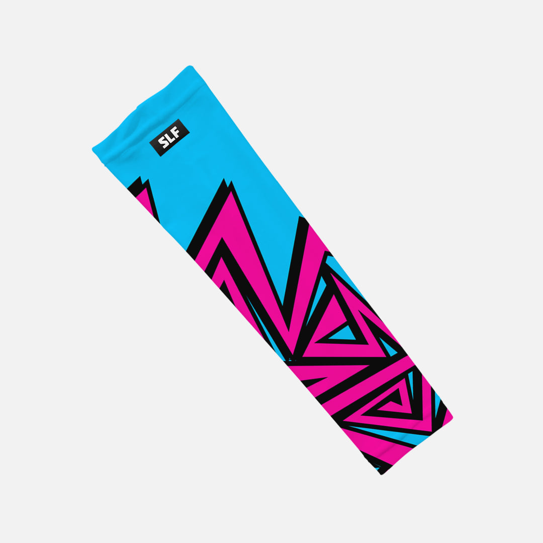 Pink Blue Zig Zag Kids Arm Sleeve