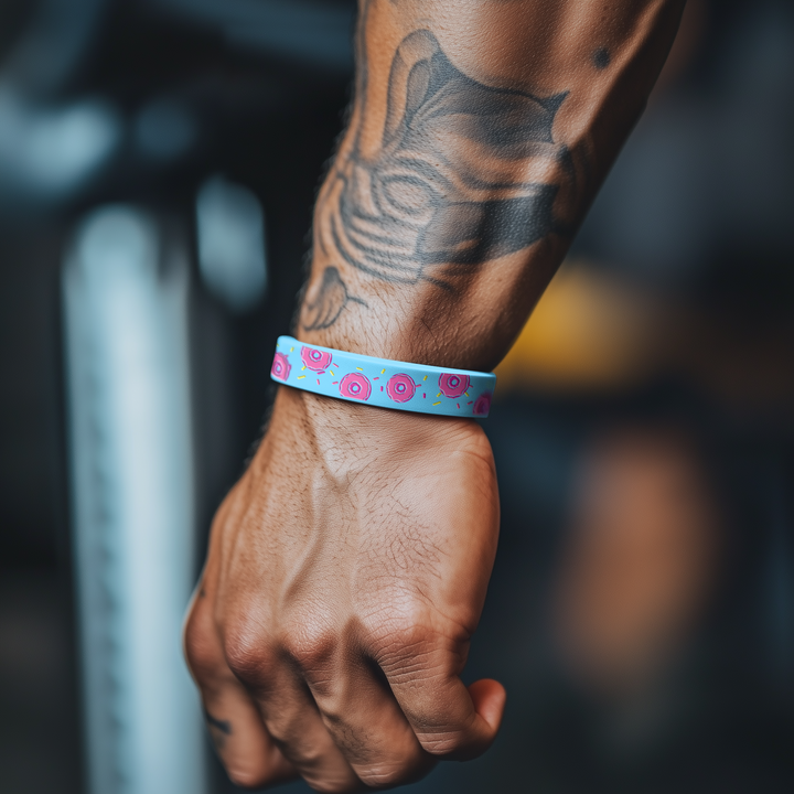 Pink Donuts Motivational Wristband