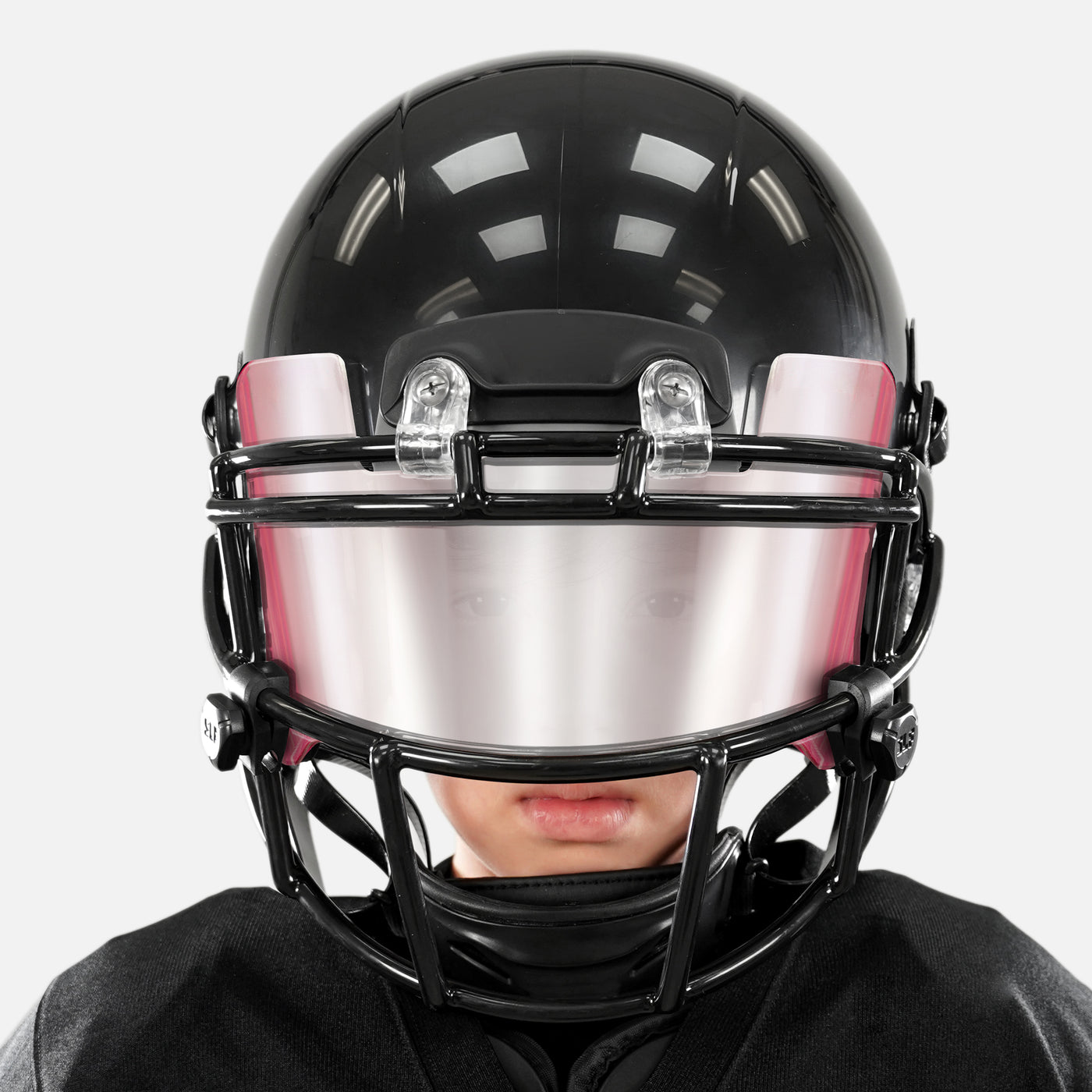 Pink Machine Silver Helmet Eye-Shield Visor for Kids