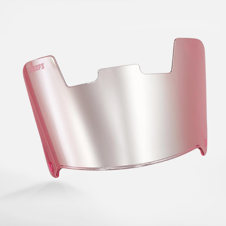 Pink Machine Silver Helmet Eye-Shield Visor