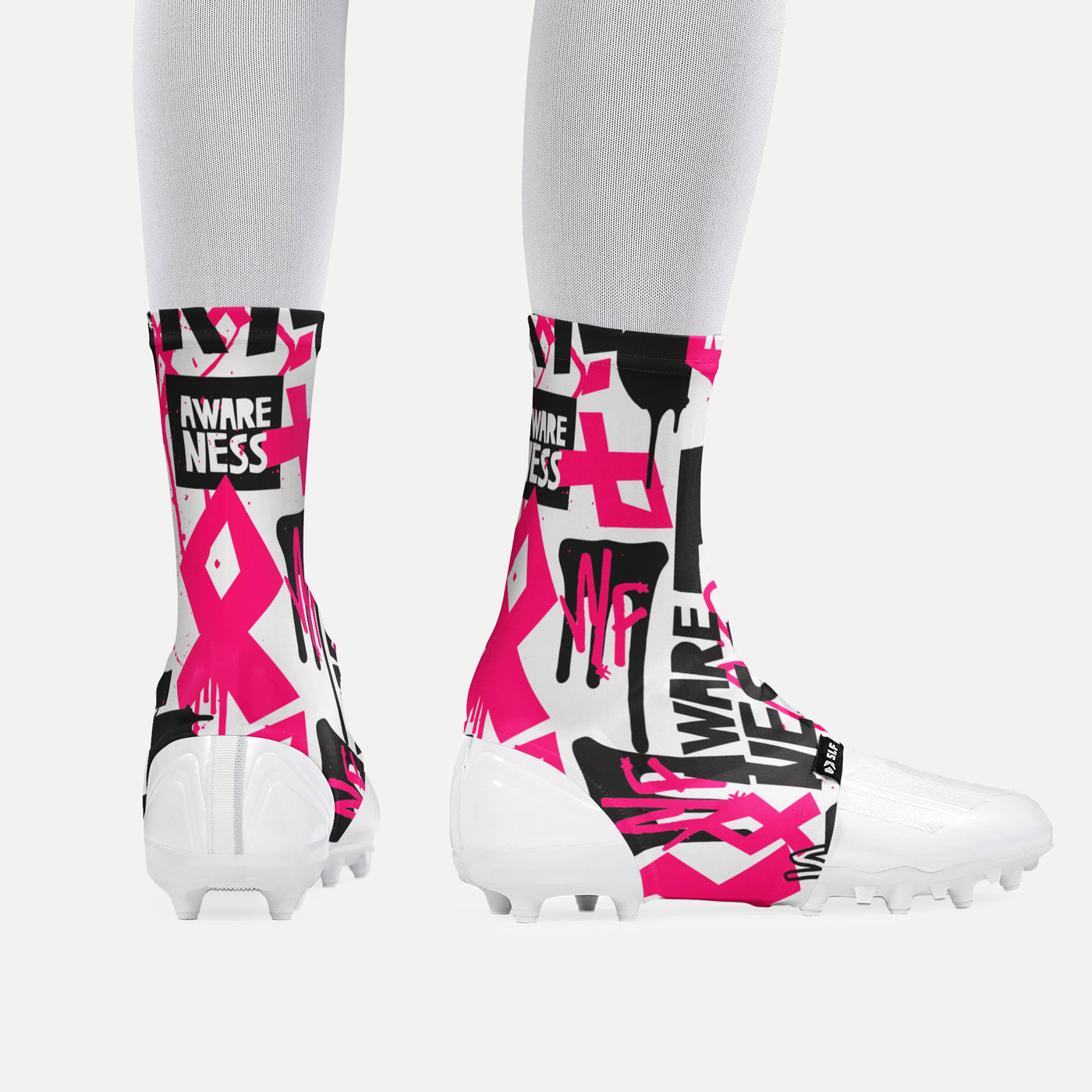 Pink Ribbon Awareness Spats / Cleat Covers