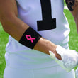 Pink Ribbon Black Drip Wristband