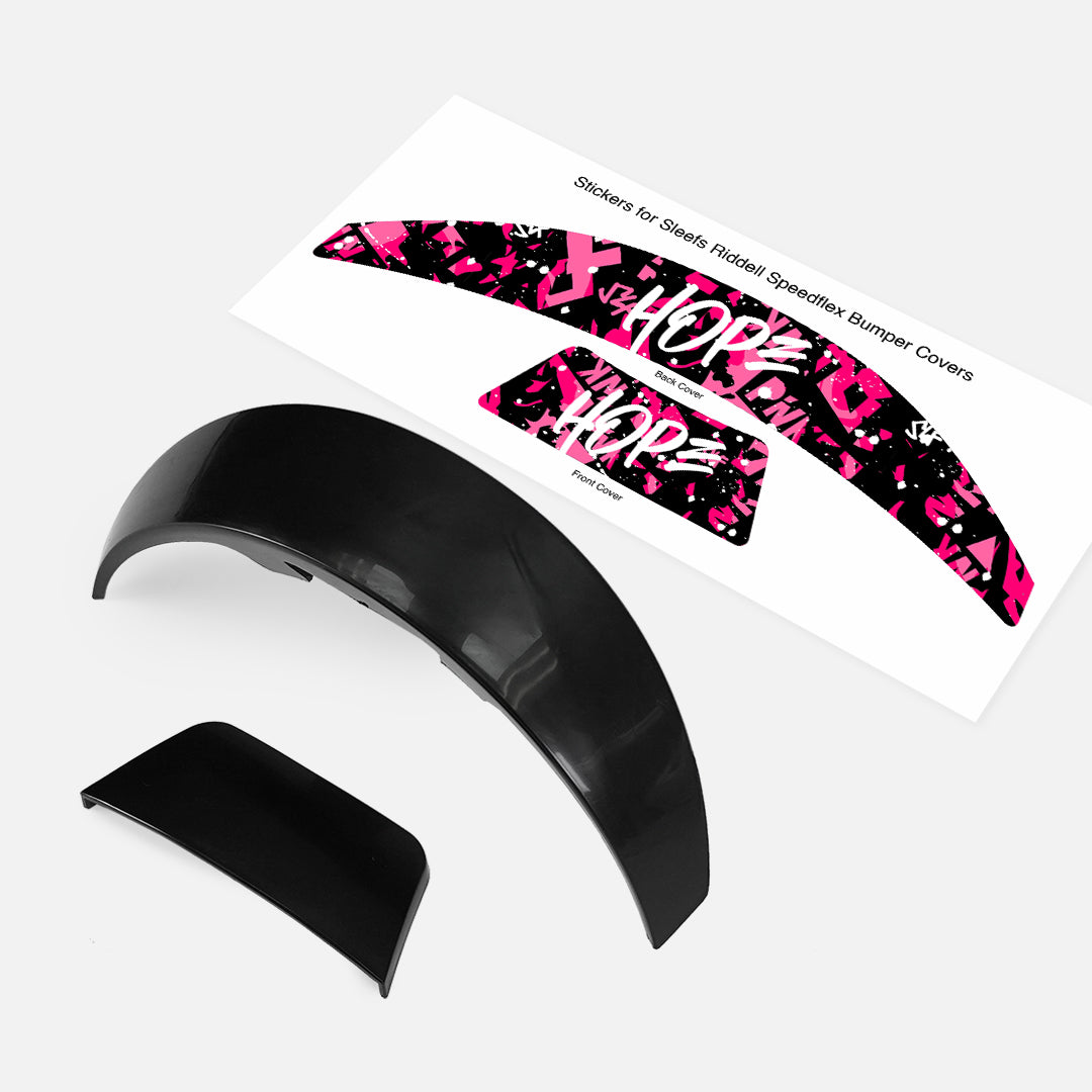 Pink Ribbon Hope Riddell Speedflex Front and Back Bumper Sticker Kit