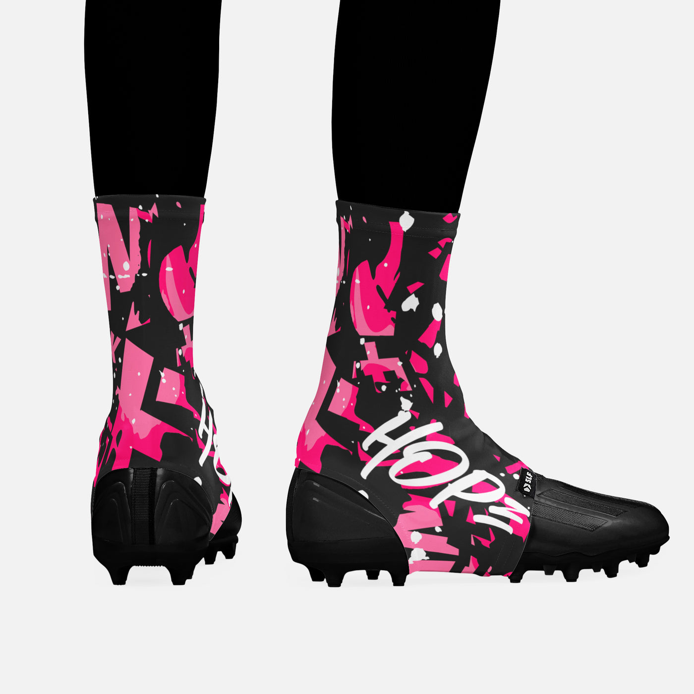 Pink Ribbon Hope Spats / Cleat Covers