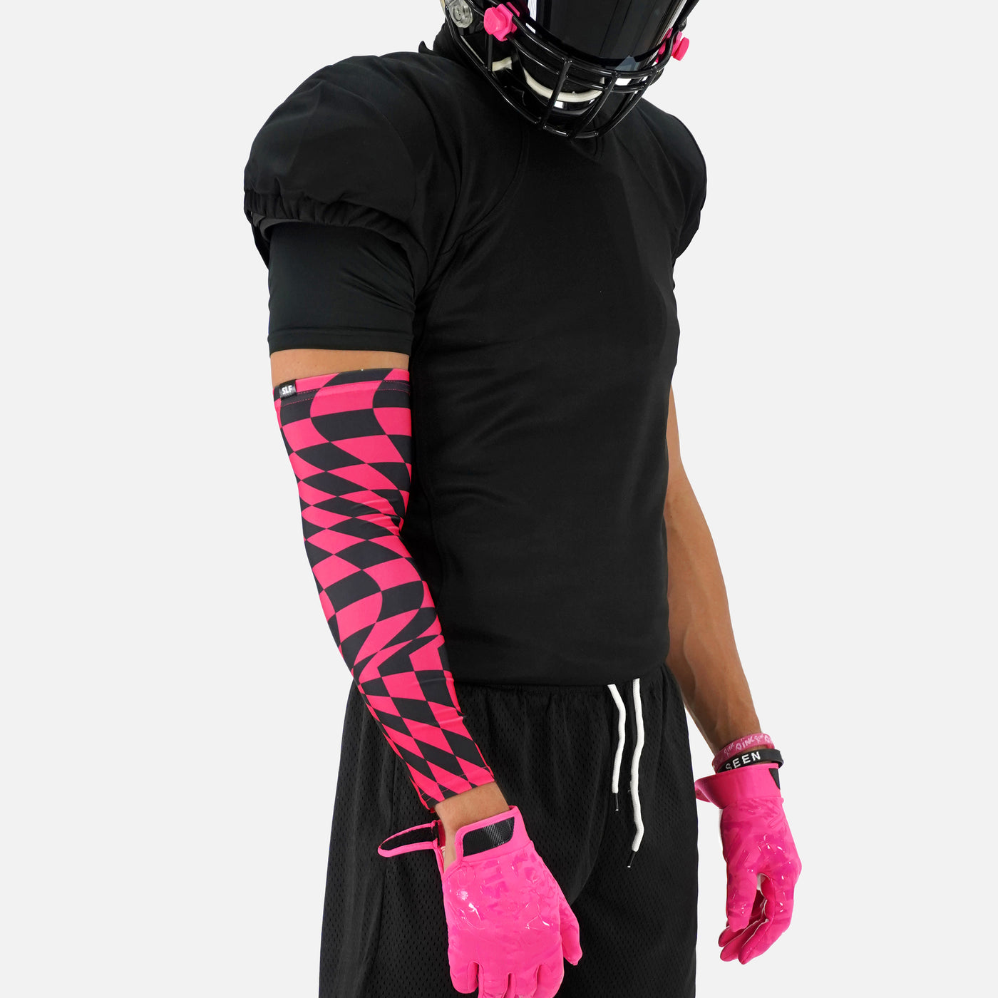 Pink Warped Checkered Arm Sleeve