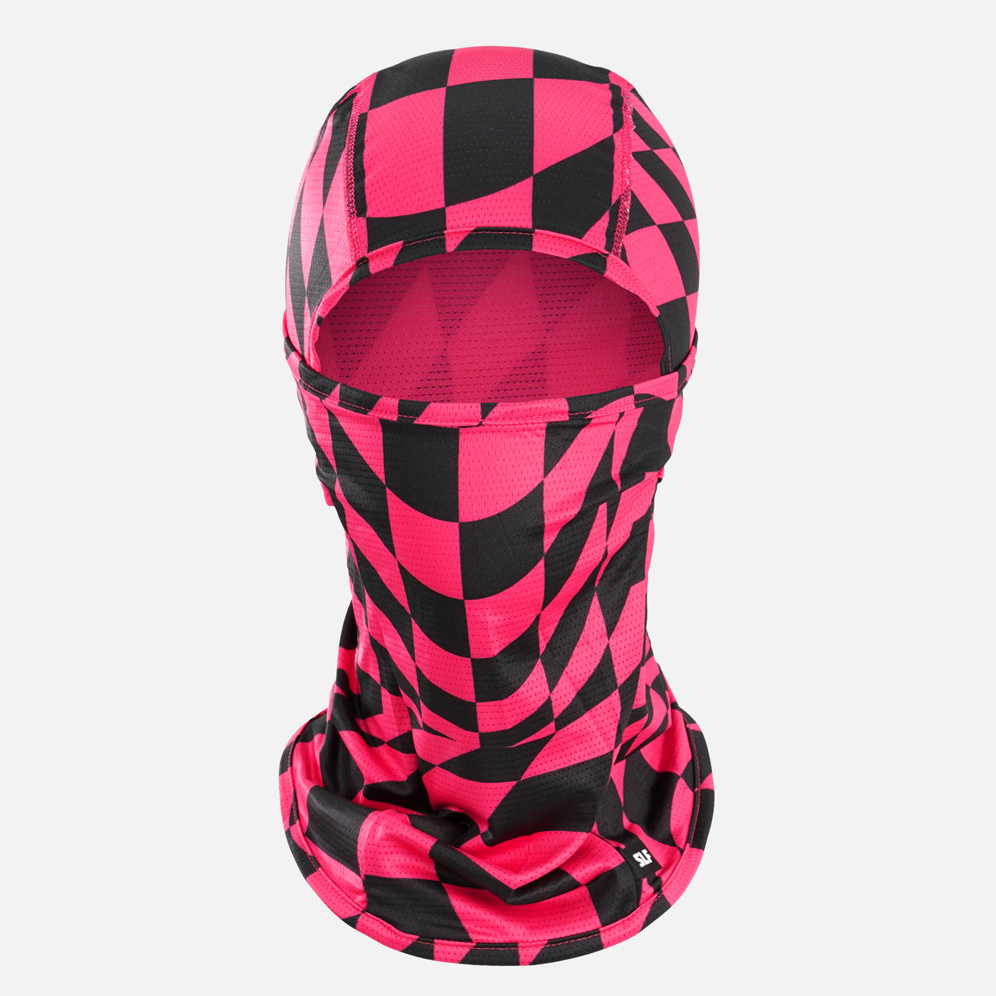 Pink Warped Checkered Loose-fitting Shiesty Mask