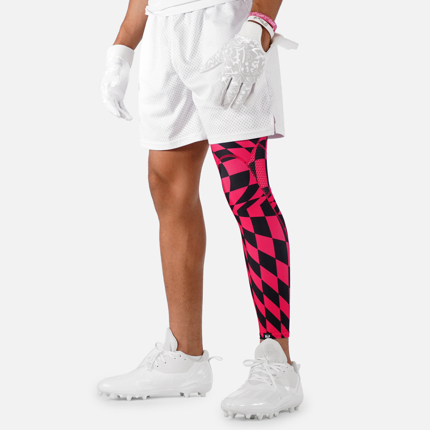 Pink Warped Checkered Pro Leg Sleeve