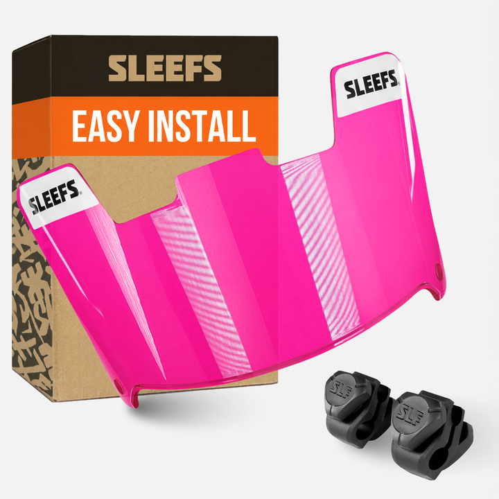 Hue Pink Clear Helmet Eye-Shield Visor
