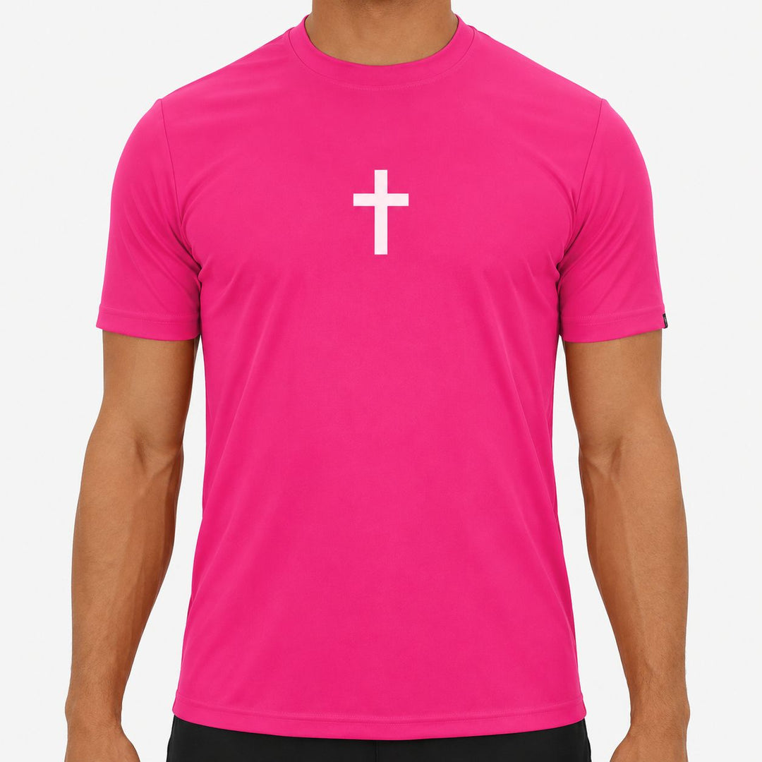 Faith Cross Pink Quick Dry Shirt