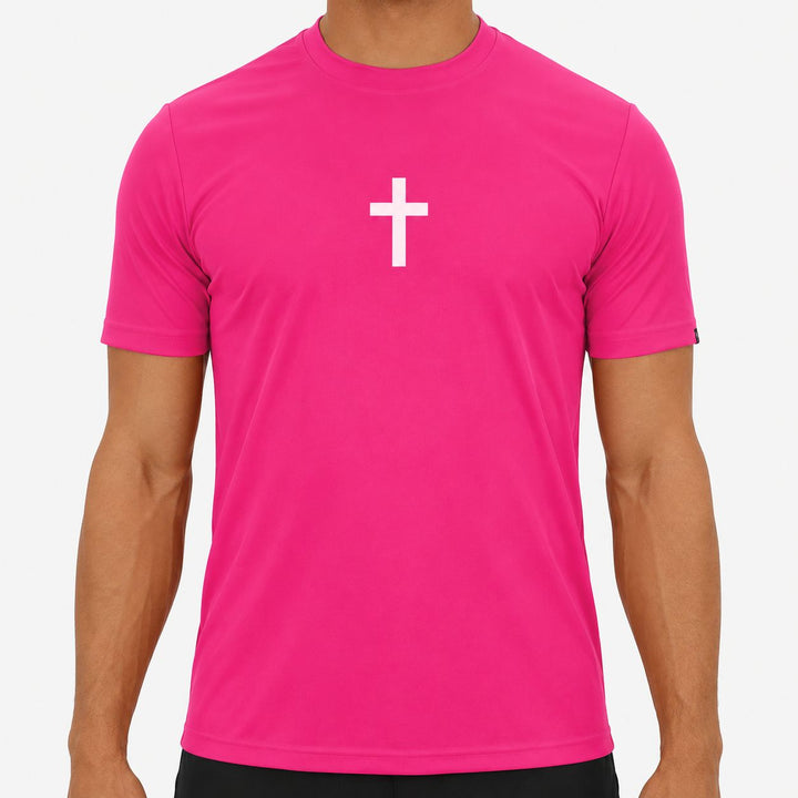Faith Cross Pink Quick Dry Shirt