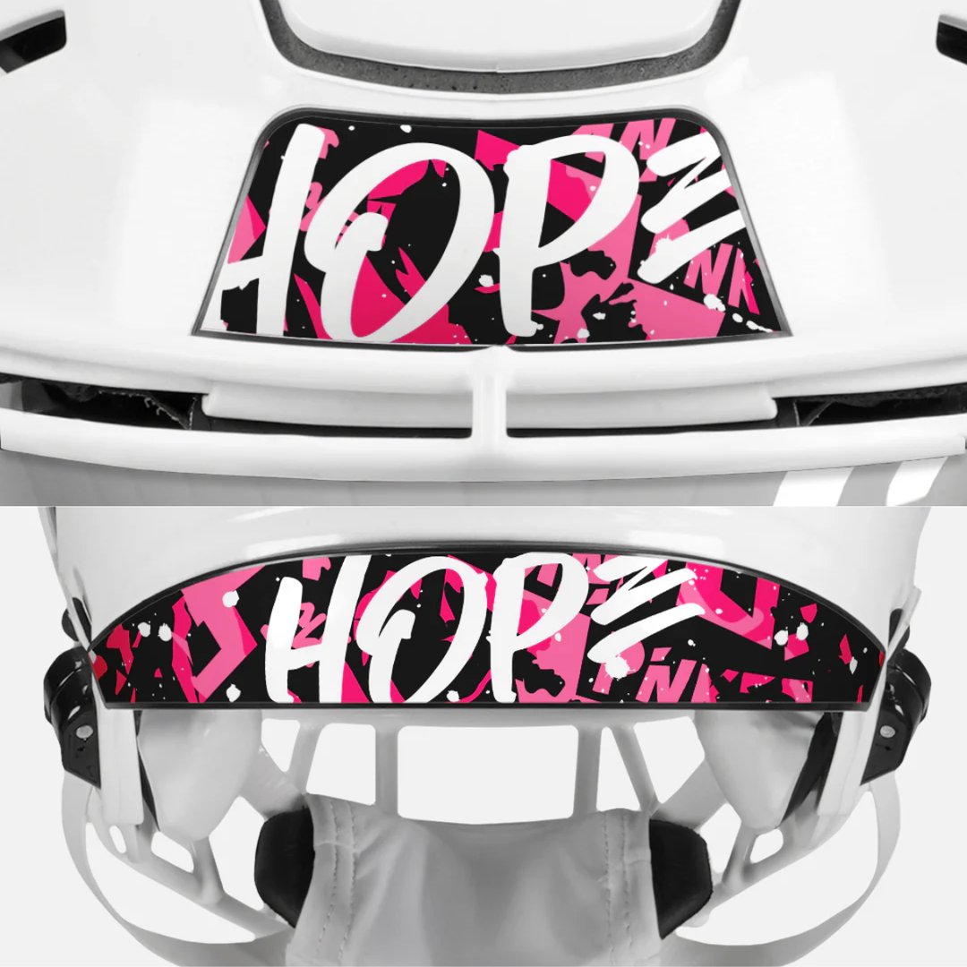 Pink Ribbon Hope Riddell Speedflex Front and Back Bumper Sticker Kit