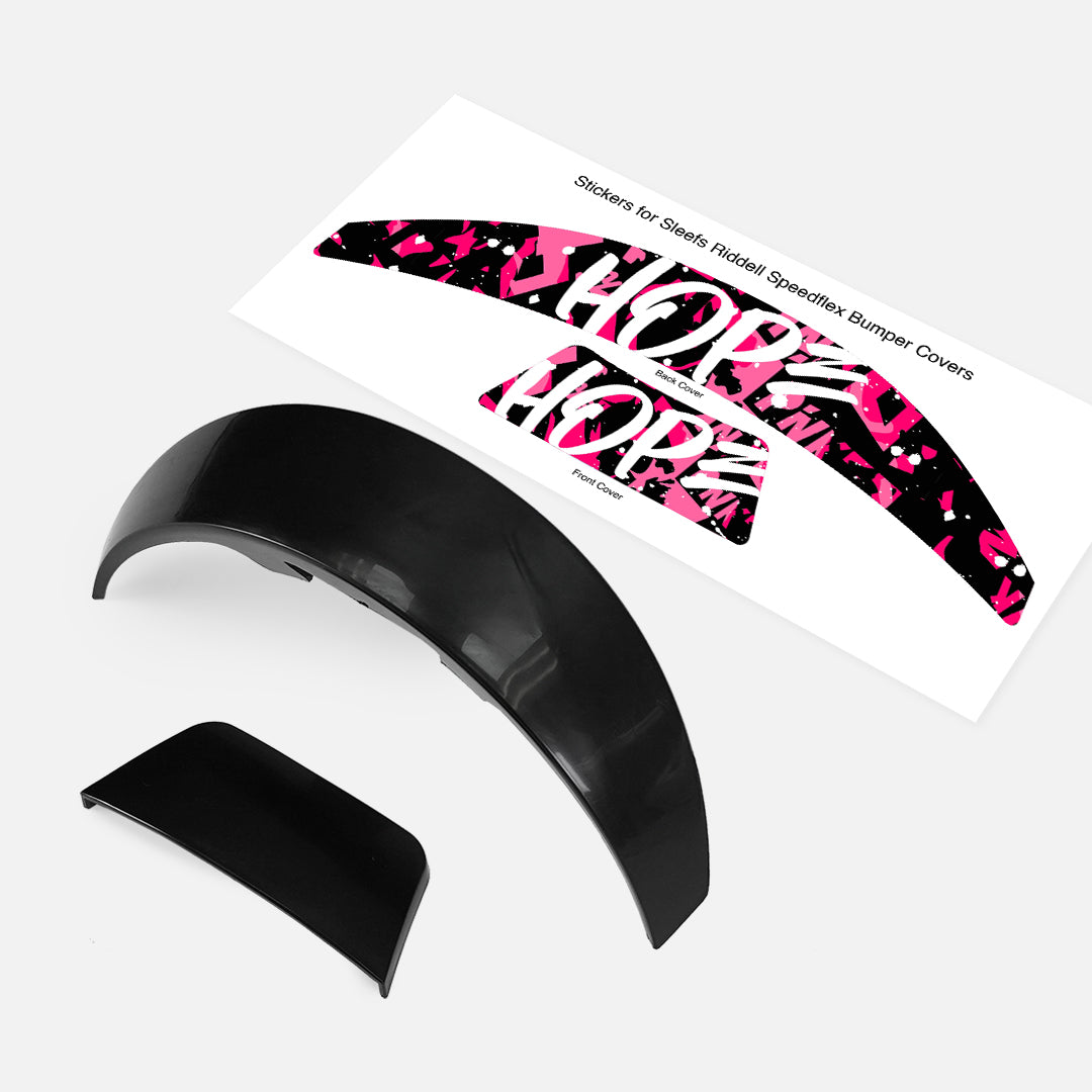 Pink Ribbon Riddell Speedflex Front and Back Bumper Sticker Kit