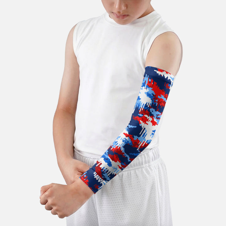 Pixel America Camo Kids Arm Sleeve