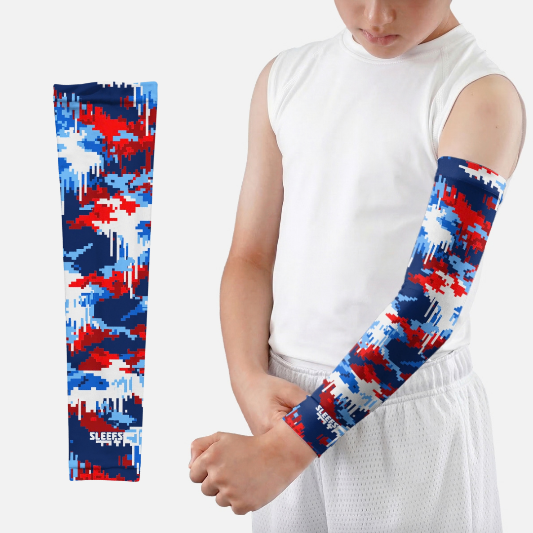 Pixel America Camo Kids Arm Sleeve