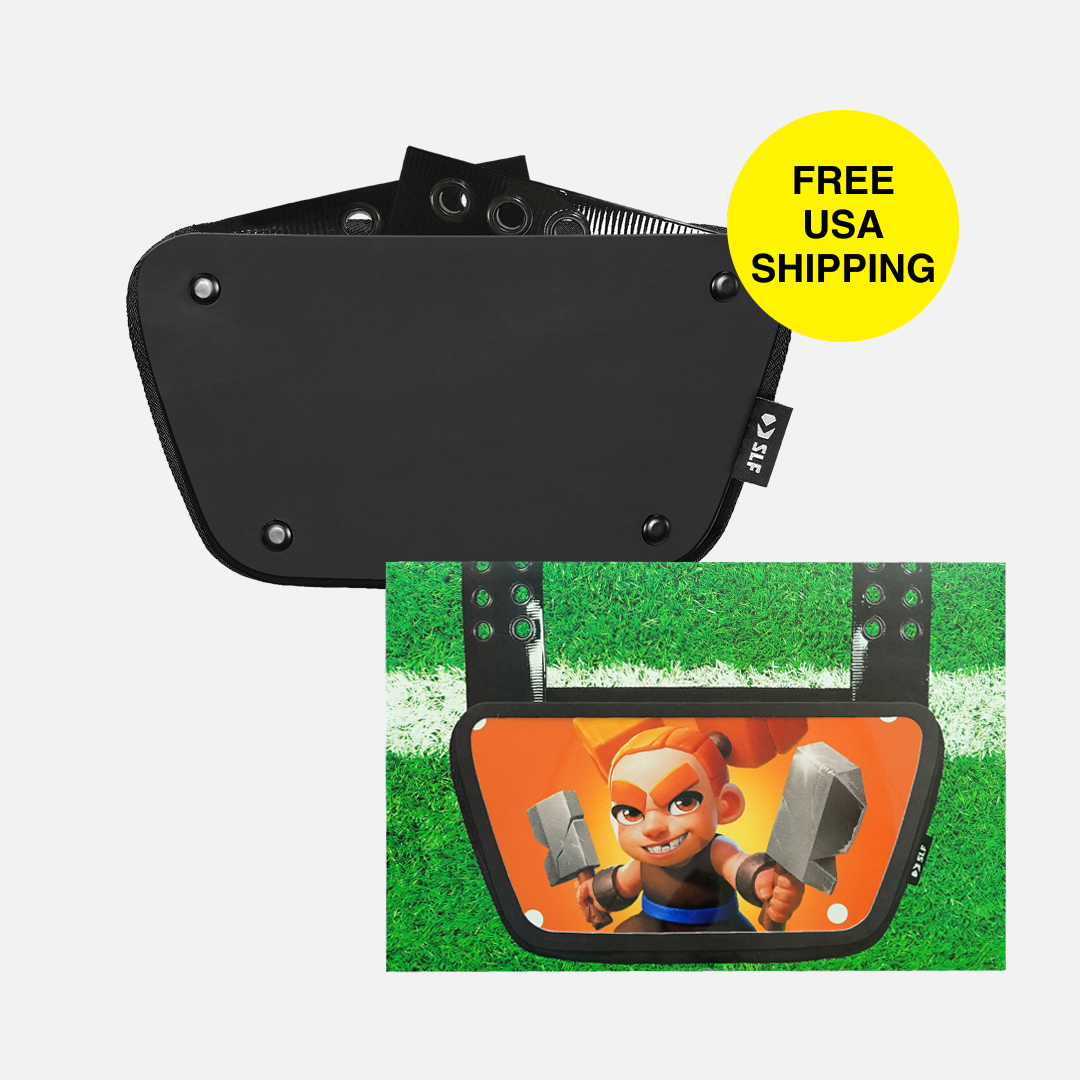 Premium Football Kids Backplate and Custom Decal