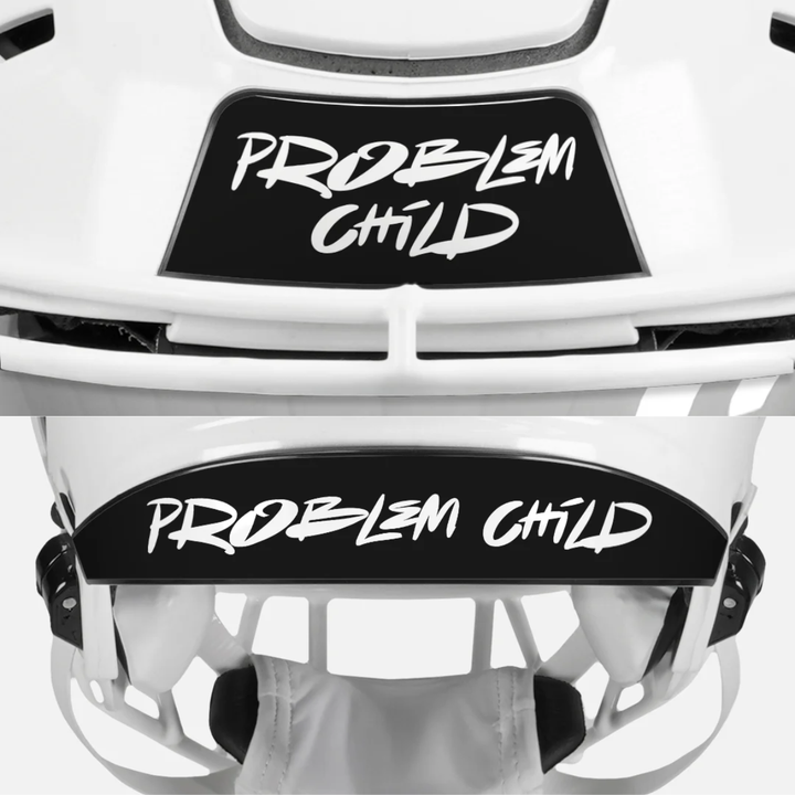 Problem child Riddell Speedflex Front and Back Bumper Sticker Kit