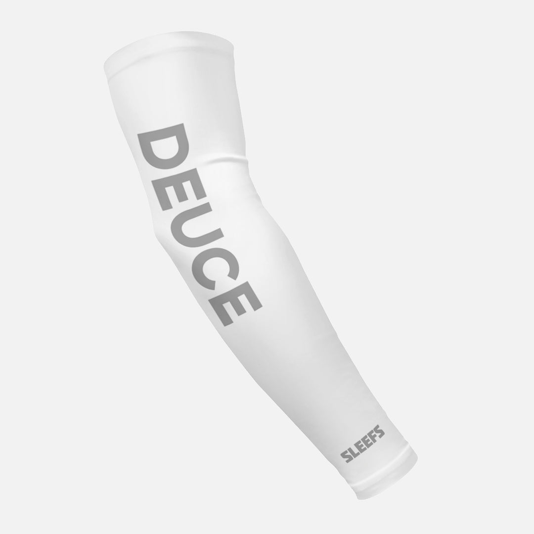 Pure White Deuce Tennis Arm Sleeve