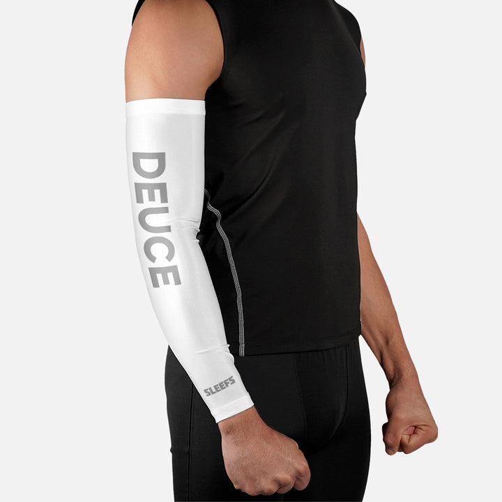 Pure White Deuce Tennis Arm Sleeve