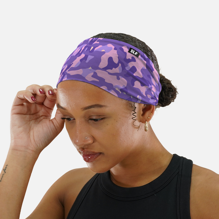 Purple Camo Headband
