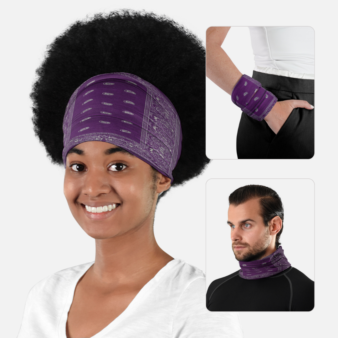 Purple Classic Bandana Neck Gaiter