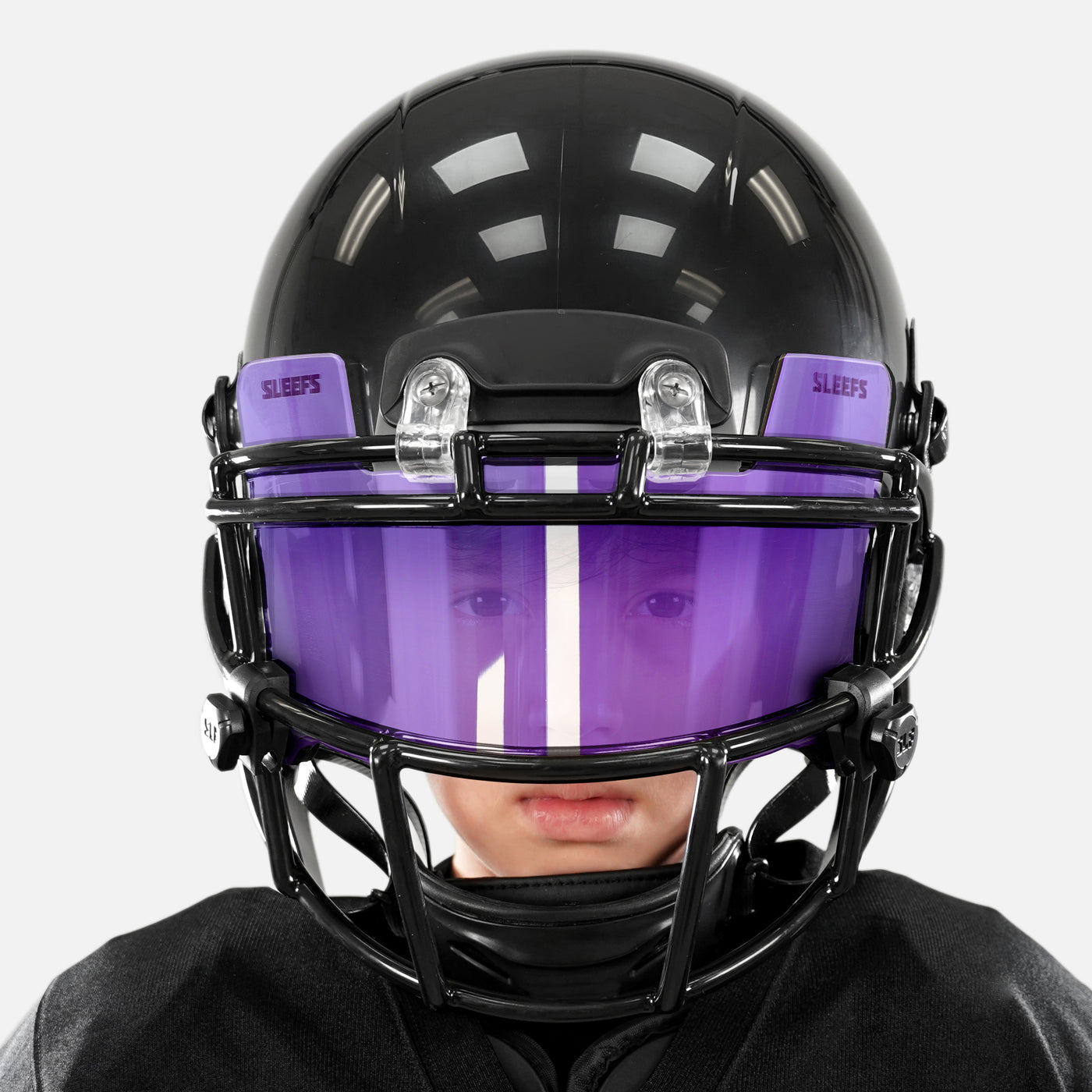 Purple Clear Helmet Eye-Shield Color Tinted Visor for Kids