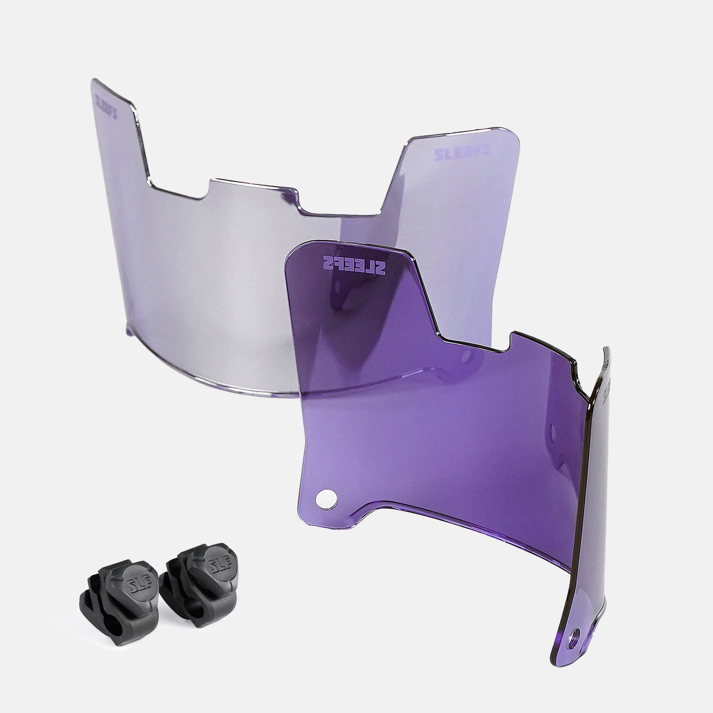 Purple Machine Silver Helmet Eye-Shield Visor for Kids