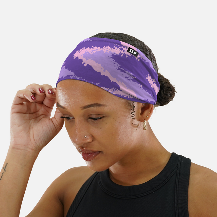 Purple Zig Zag Headband