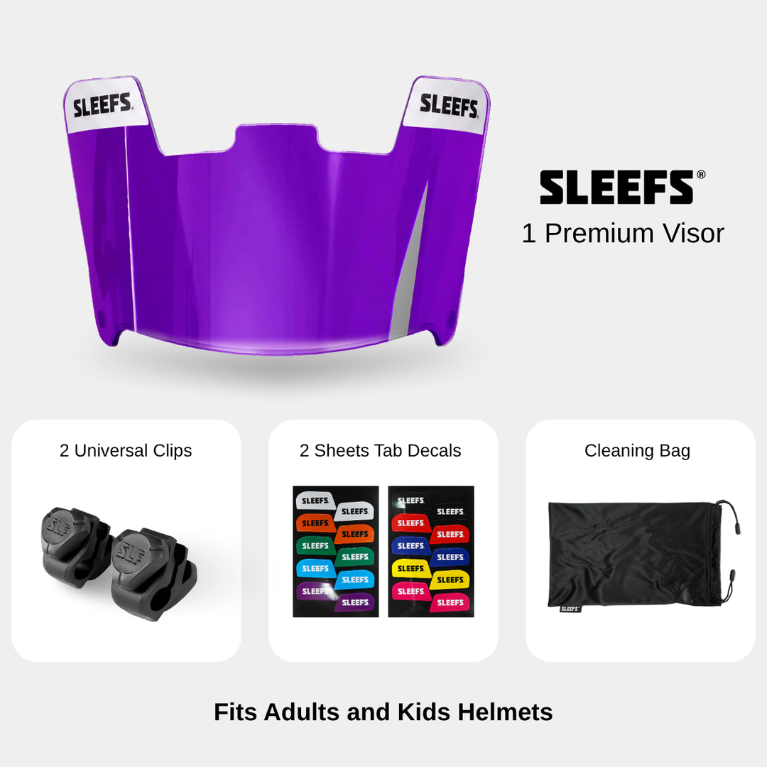 Hue Purple Helmet Eye-Shield Visor – SLEEFS