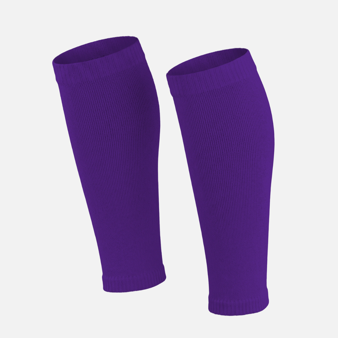 Hue Purple Knitted Compression Calf Sleeves