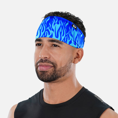 Raging Fire Blue Headband